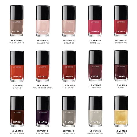 yellow nail varnish chanel|Chanel nail polish colour chart.